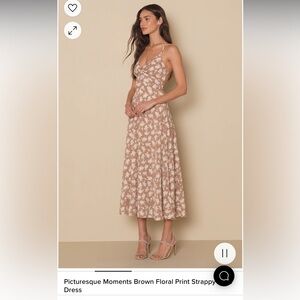 Lulus Floral Strappy Dress